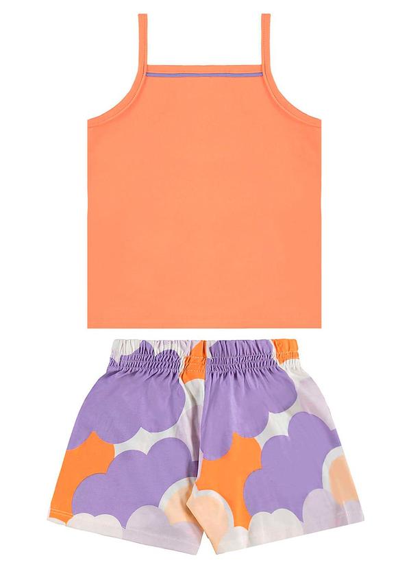 Bee Loop - Conjunto Regata e Short Menina Laranja 2