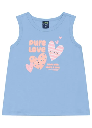 Conjunto Regata e Short para Menina Bee Loop Azul - BEE LOOP