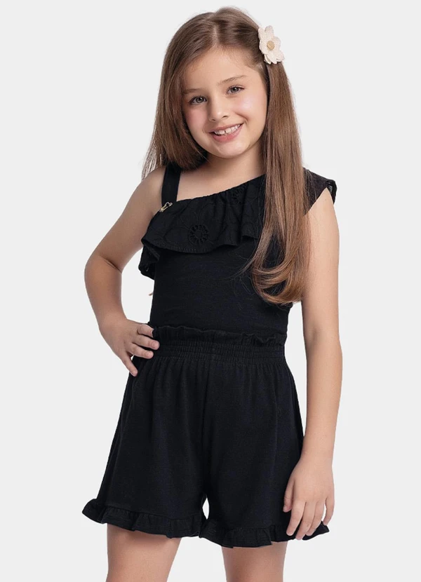 Fakini Kids - Conjunto Regata e Short Preto 2