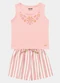Fakini Kids - Conjunto Regata e Short Rosa - variação: Rosa