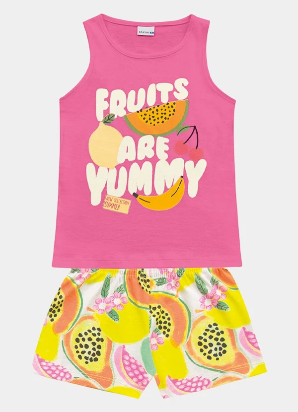 Fakini Kids - Conjunto Regata e Short Rosa