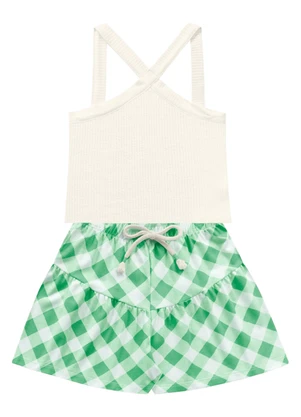 Fakini Kids - Conjunto Regata e Short Rosa - FAKINI KIDS