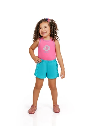 Tink Bink - Conjunto Regata e Short Rosa - TINK BINK