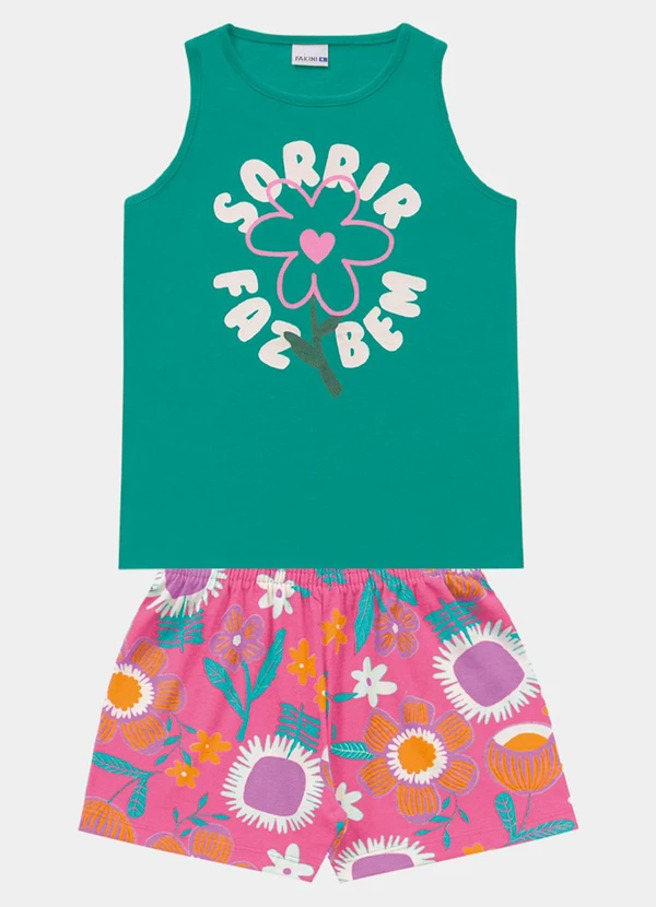 Fakini Kids - Conjunto Regata e Short Verde