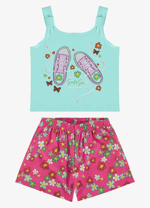 Rovi Kids - Conjunto Regata e Shorts Azul
