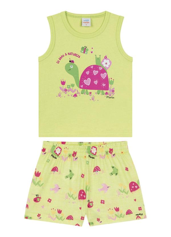 Marlan - Conjunto Regata e Shorts Jardim Encantado Verde