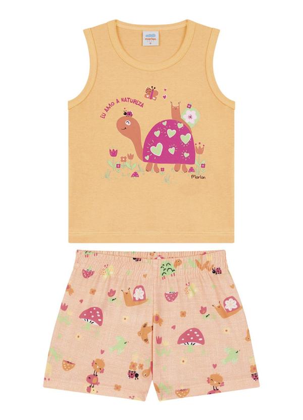 Marlan - Conjunto Regata e Shorts Jd Encantado Laranja 1