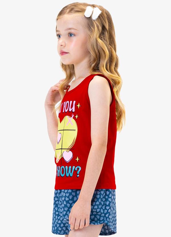 Rovi Kids - Conjunto Regata e Shorts Vermelho