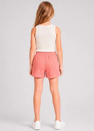 Marlan - Conjunto Regata e Shorts Saia Relevo Bege - MARLAN