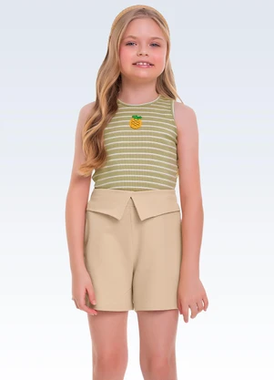 Fakini Kids - Conjunto Regata e Shorts Verde - FAKINI KIDS