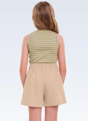 Fakini Kids - Conjunto Regata e Shorts Verde - FAKINI KIDS