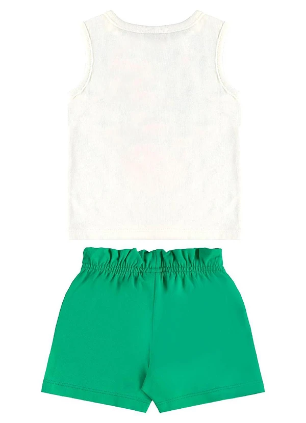 Bee Loop - Conjunto Regata Florezinhas Short Bege 3