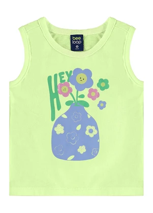 Bee Loop - Conjunto Regata Florezinhas Short Verde - BEE LOOP