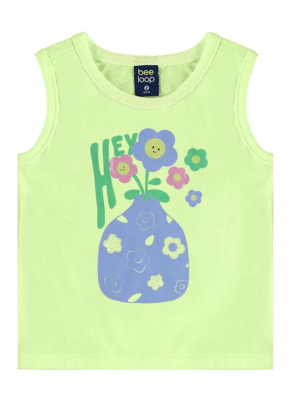 Bee Loop - Conjunto Regata Florezinhas Short Verde 2