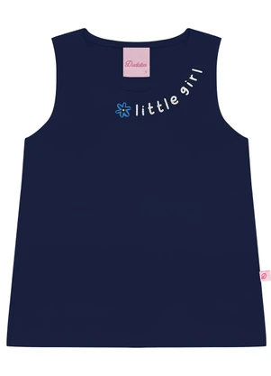 Duduka - Conjunto Regata Little Girl e Shorts  Azul  - DUDUKA