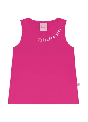 Duduka - Conjunto Regata Little Girl e Shorts Flores Rosa - DUDUKA