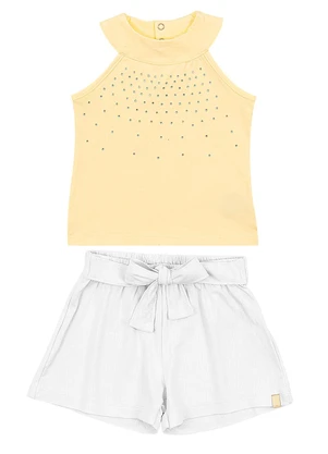 Soft Bonni - Conjunto Regata Short  Amarelo  - SOFT BONNI