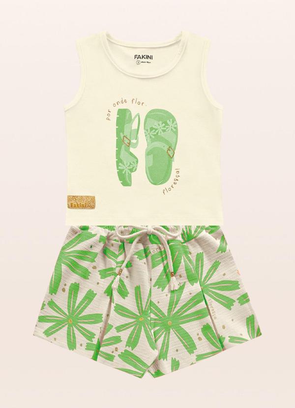 Fakini Kids - Conjunto Regata/Short Branco