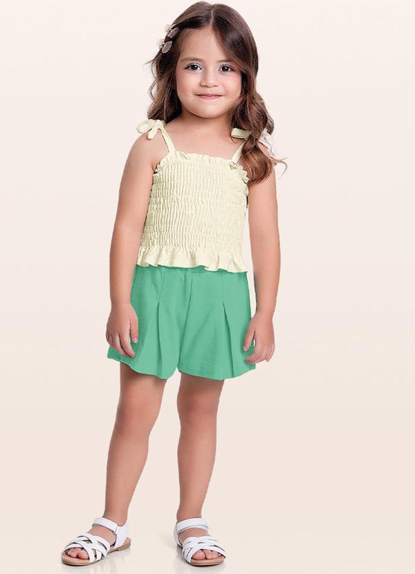 Fakini Kids - Conjunto Regata/Short Branco