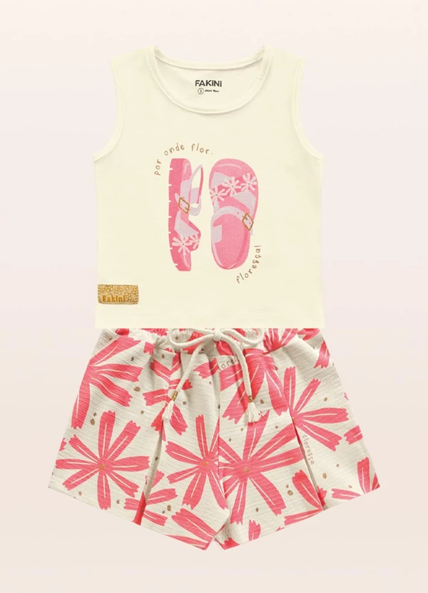 Fakini Kids - Conjunto Regata/Short Rosa 3