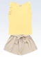 Fakini Kids - Conjunto Regata/Shorts Rosa - variação: Amarelo