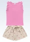 Fakini Kids - Conjunto Regata/Shorts Rosa - variação: Rosa