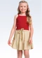 Fakini Kids - Conjunto Regata/Shorts Saia Vermelho - variação: Vermelho