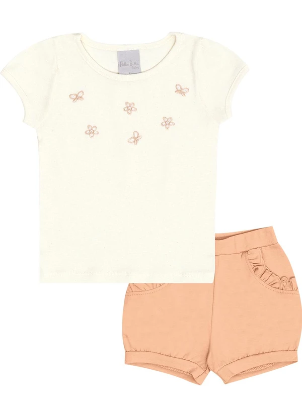 Pulla Bulla - Conjunto Ribana com Elastano Leve Bege 2