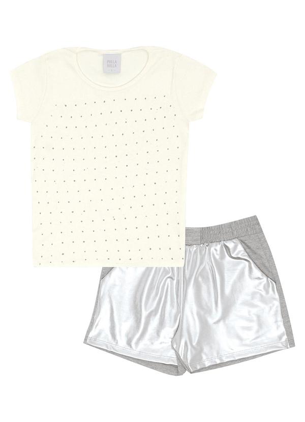 Pulla Bulla - Conjunto Ribana com Elastano Leve Bege