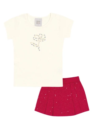 Pulla Bulla - Conjunto Ribana com Elastano Leve Bege - PULLA BULLA