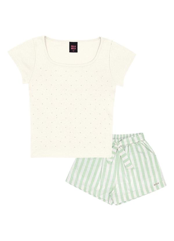 Pulla Bulla - Conjunto Ribana com Elastano Leve Bege 3