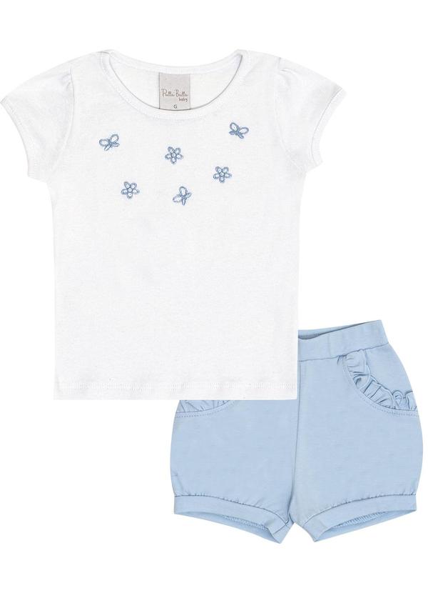 Pulla Bulla - Conjunto Ribana com Elastano Leve Branco