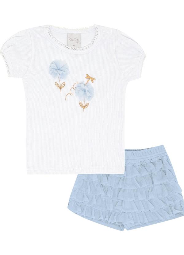 Pulla Bulla - Conjunto Ribana com Elastano Leve Branco 1
