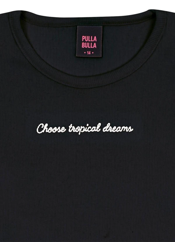 Pulla Bulla - Conjunto Ribana com Elastano Leve Preto 4