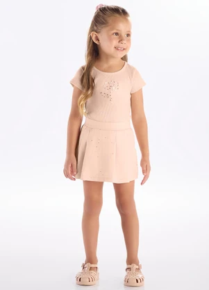 Pulla Bulla - Conjunto Ribana com Elastano Leve Rosa - PULLA BULLA