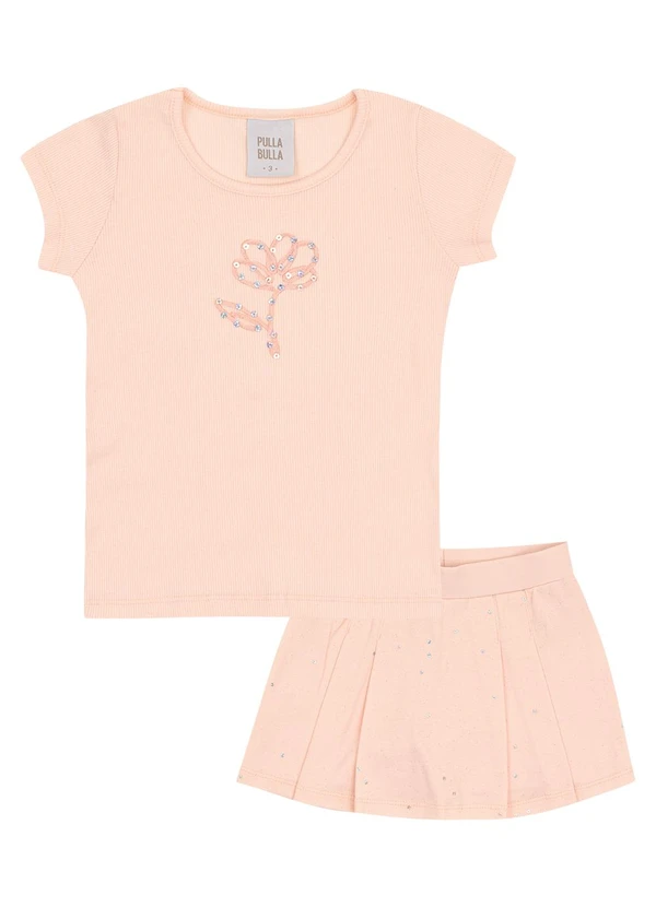 Pulla Bulla - Conjunto Ribana com Elastano Leve Rosa 2