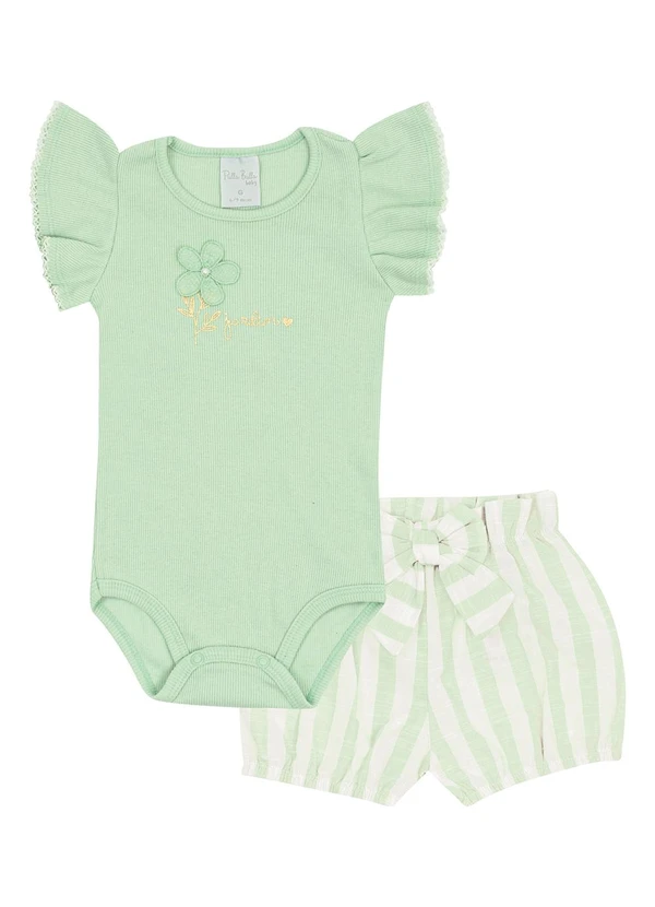 Pulla Bulla - Conjunto Ribana com Elastano Leve Verde 2