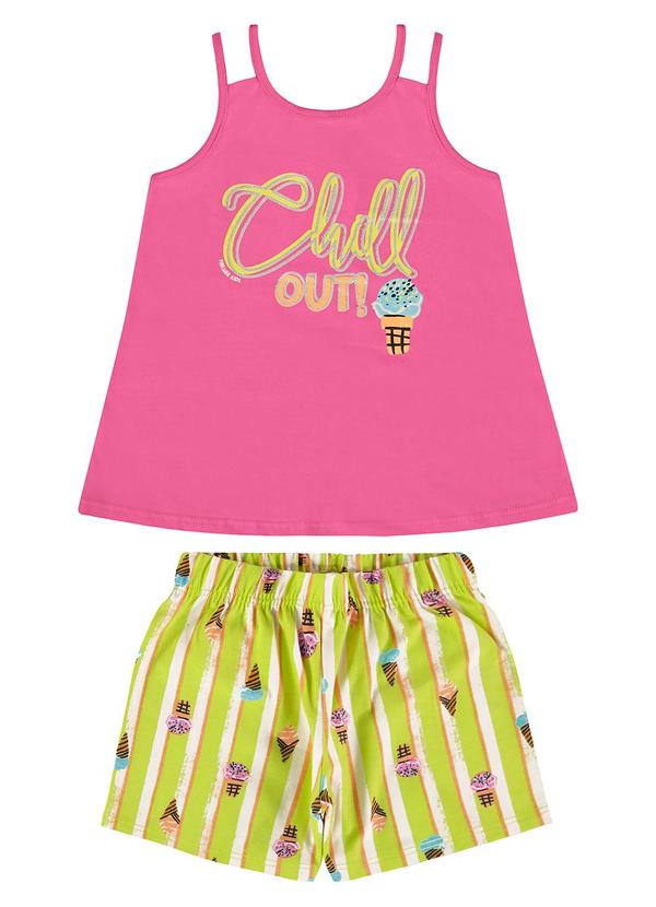 Malwee Kids - Conjunto Rosa Chill Out Menina
