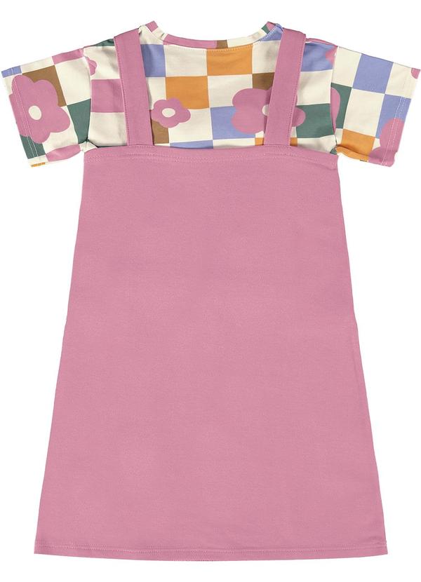 Malwee Kids - Conjunto Rosa Claro Box Vichy Floral 2