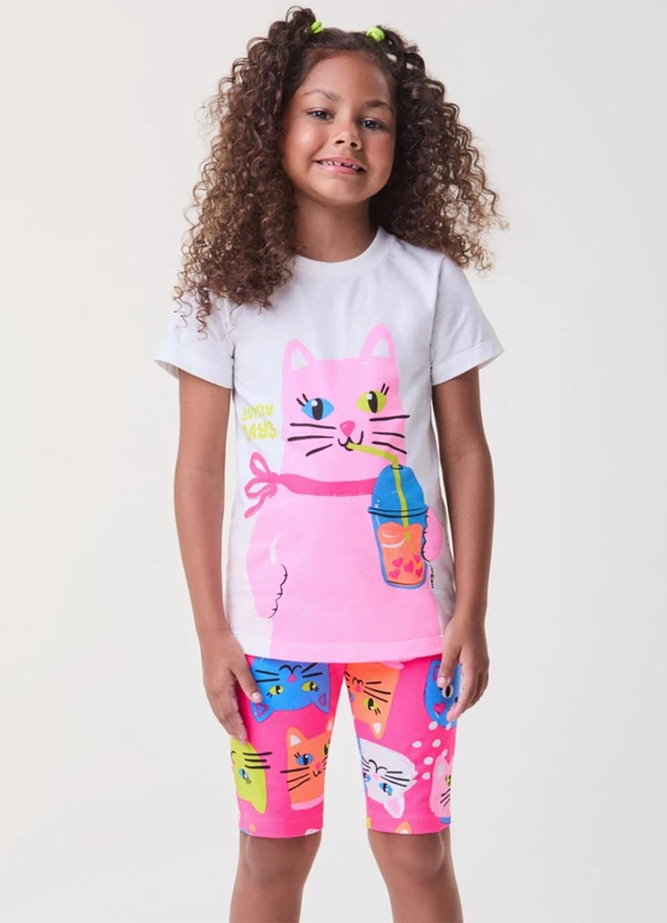 Bimbi - Conjunto Rosa de Gatinhos Rosa