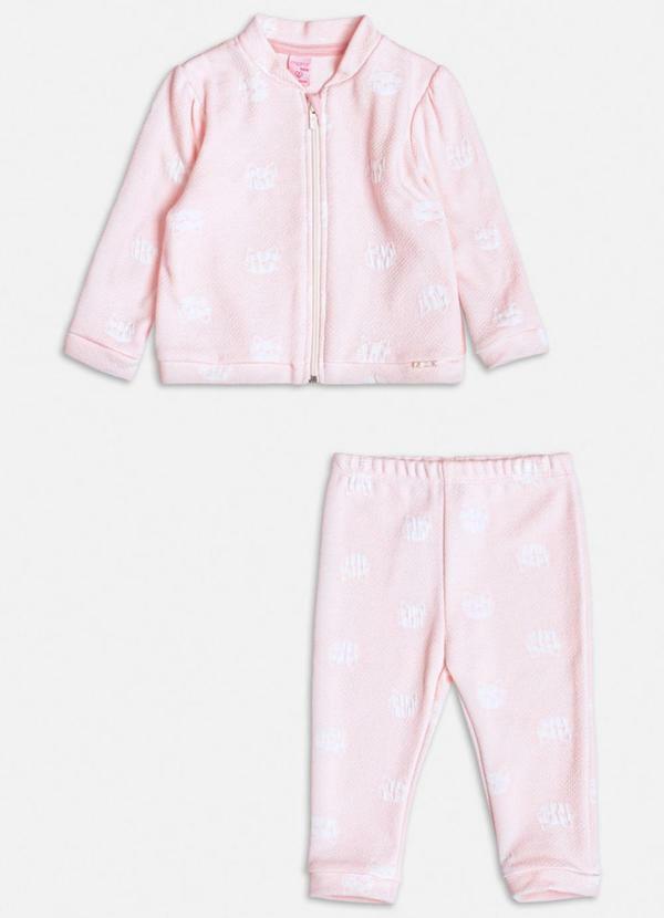 Momi - Conjunto Rosa de Ursinho Rosa