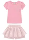 Carinhoso - Conjunto Rosa Escuro Lurex Menina - variação: Rosa Escuro