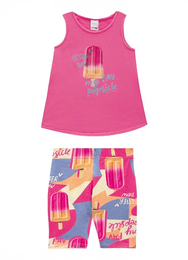 Malwee Kids - Conjunto Rosa Escuro 2