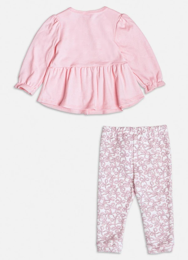 Momi - Conjunto Rosa Lovely com Laço Tule Rosa 2