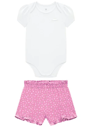 Carinhoso - Conjunto Rosa Solzinho Clochard Menina - CARINHOSO