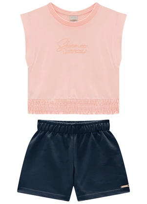 Carinhoso - Conjunto Rosê Shine On Comfort Menina - CARINHOSO