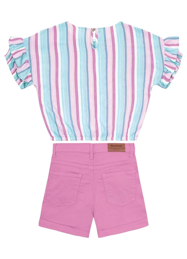 Carinhoso - Conjunto Roxo Alfaiataria com Lurex Menina 2