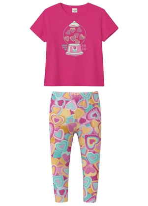 Malwee Kids - Conjunto Sabor Doce de Amor Rosa Escuro - MALWEE KIDS