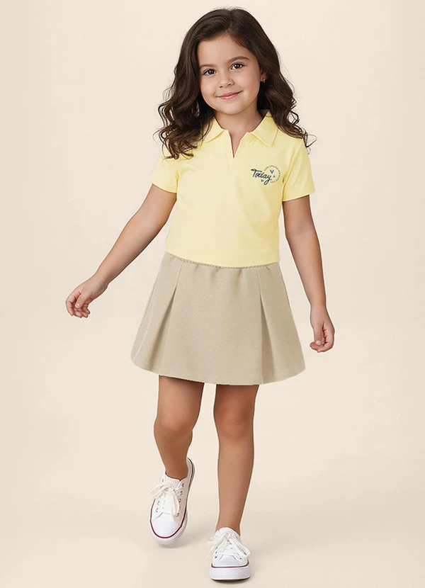 Malwee Kids - Conjunto Searching For New Amarelo Claro