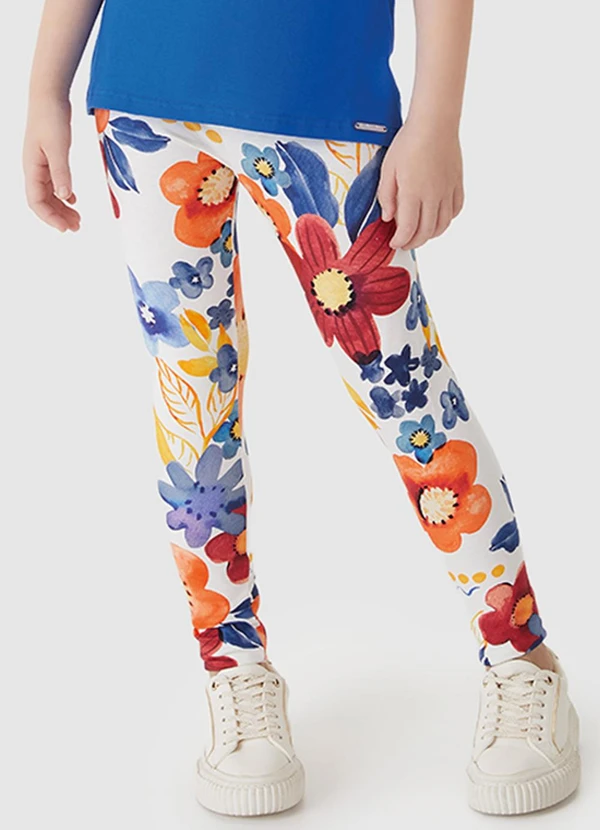 Carinhoso - Conjunto See Beauty Floral Menina Azul Escuro 3